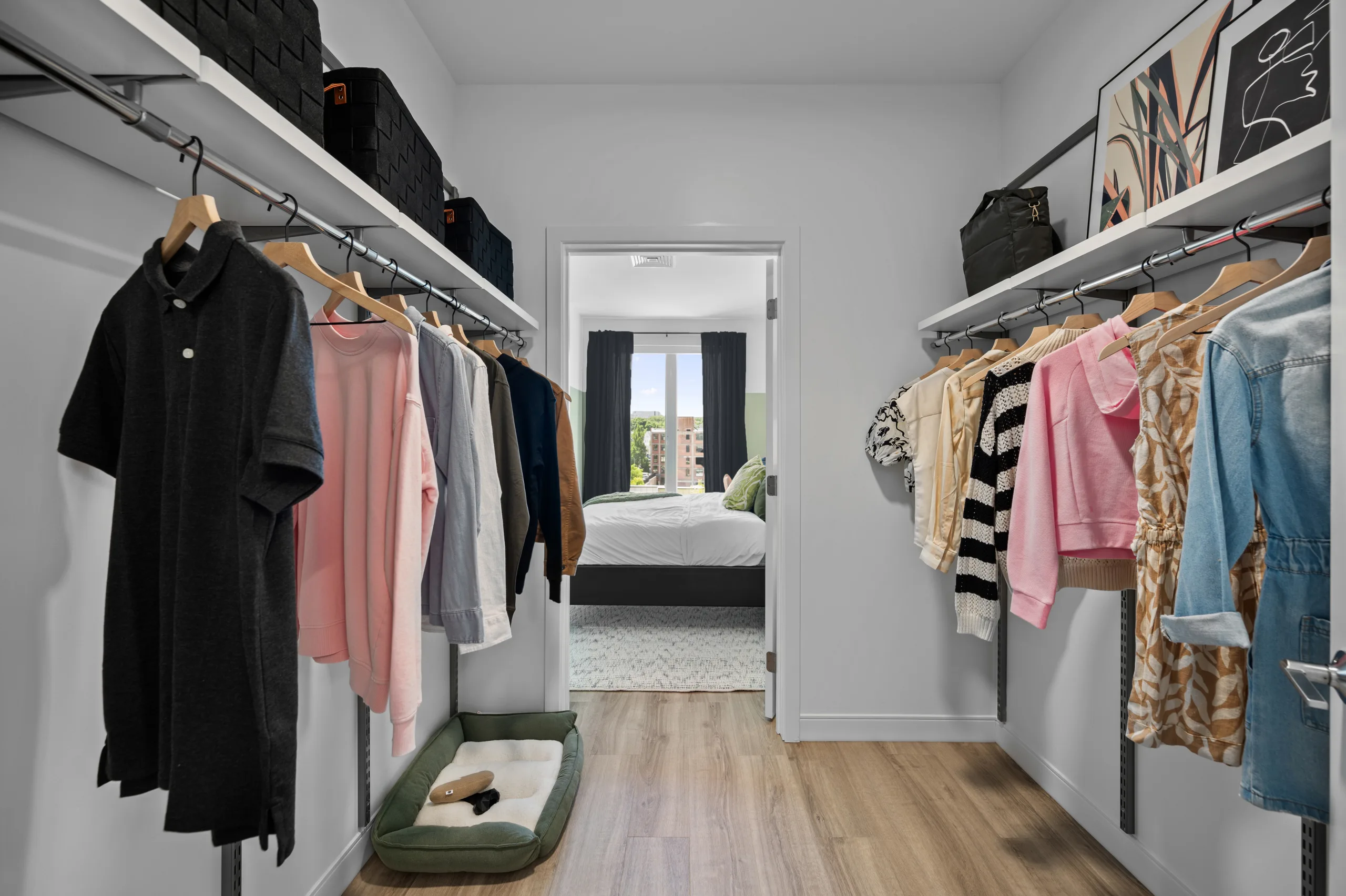 Alder Allston Yards apartment walk-in closet